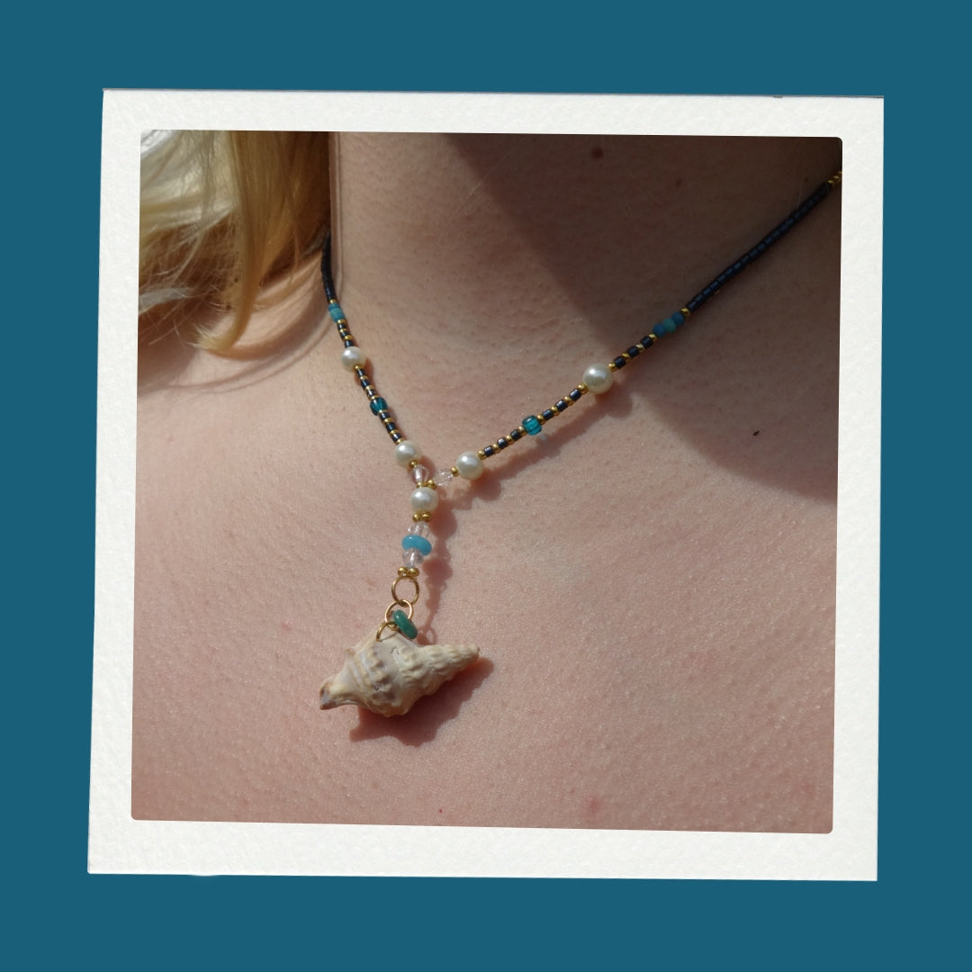 Handmade Necklace - Low Blue Tide