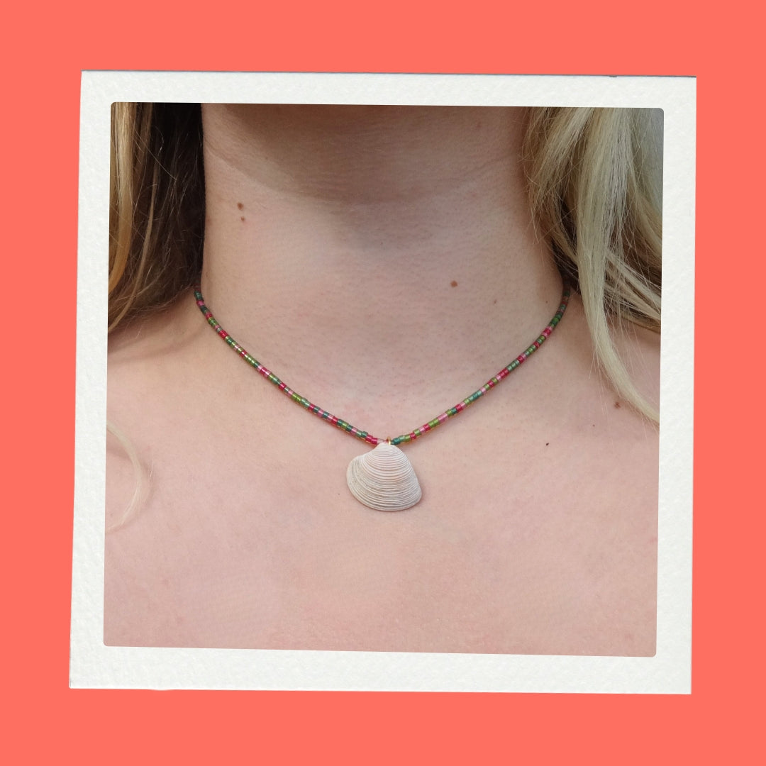 Handmade Necklace - Cotton Candy on the Beach